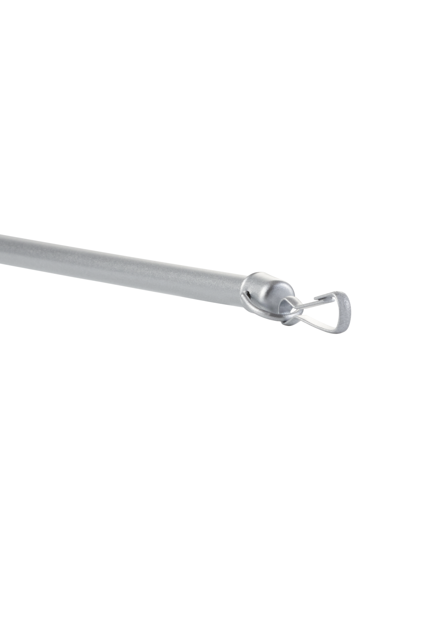 Aluminium førerstang til gardiner i sølv