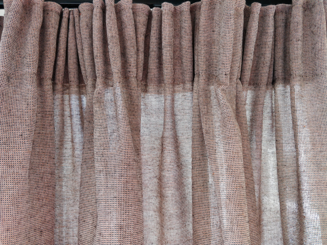 Udregninger til syning af gardiner med rynkebånd