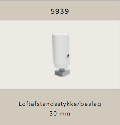 Loftafstandsstykke på 3 cm til 5001